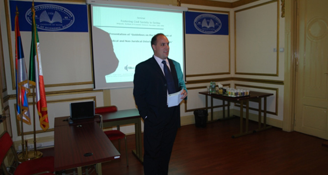 На ИЕН одржан семинар Fostering Civil Society in Serbia