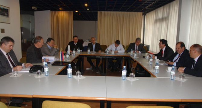 The meeting of the conference organizers