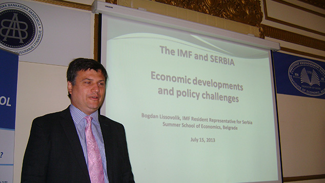 Bogdan Lissovolik, Head of the IMF Office in Serbia visited IES
