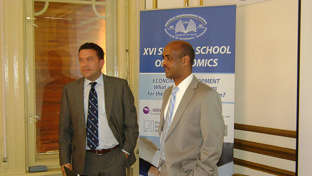 World Bank representatives Mr Lazar Šestović and Mr Abebe Adugna visited IES