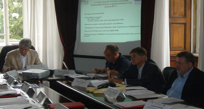 The fourth meeting of the Tempus Project MEUTUDES at Coimbra, Portugal